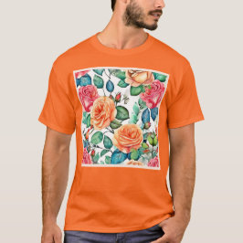 Roos Tuin Bloom Design T-shirt