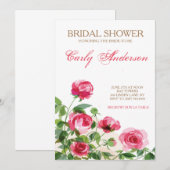  Roos Tuin Bridal Shower Kaart (Voorkant / Achterkant)