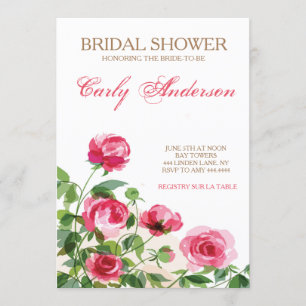 Roos Tuin Bridal Shower Kaart