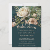 Roos Tuin Bruids Douche Uitnodiging (Voorkant)