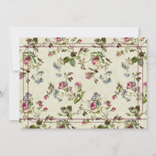  roos tuin bruiloft save the date (Achterkant)