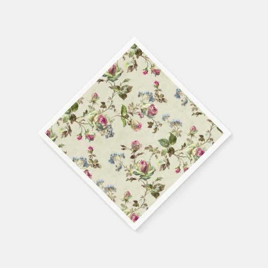 roos tuin bruiloft servetten (Hoek)
