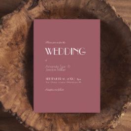 Roos Tuin | Dark Roos bruiloft uitnodiging