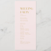 Roos Tuin | Donker Roos bruiloft programma Programmakaart (Achterkant)