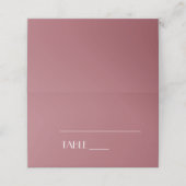 Roos Tuin | Donker Roos Trouwplaatstent Plaatskaartje (Buitenkant ongevouwen)