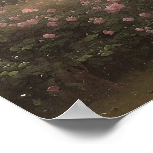 Roos tuin Engels huisdier -  kunst Poster (Hoek)