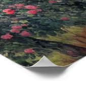 Roos tuin Engels huisdier - kunst Poster (Hoek)