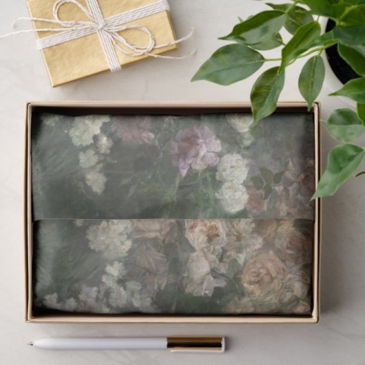 Roos tuin in mei tissuepapier (Geschenk)