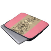  Roos Tuin Klassieke neutraal Laptop Sleeve (Voorkant onderkant)