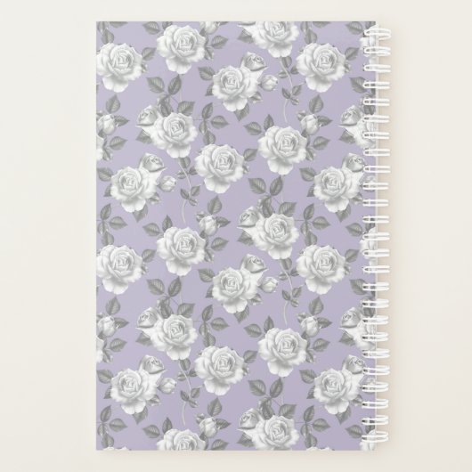 Roos Tuin Monogram Lavendel Planner (Achterkant)