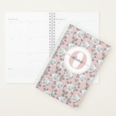 Roos Tuin Monogram Roze Planner (Display)