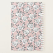 Roos Tuin Monogram Roze Planner (Achterkant)