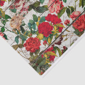  Roos Tuin op Wooden Wall Tissuepapier (Detail)