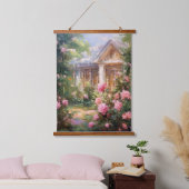 Roos Tuin Retraite Hangend Wandkleed (Slaapkamer)