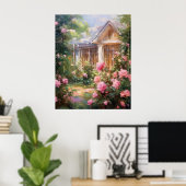 Roos Tuin Retraite Poster (Thuiskantoor)
