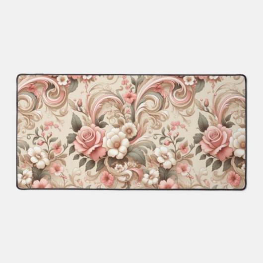  Roos Tuin Scrollwork Bureaumat (Voorkant)