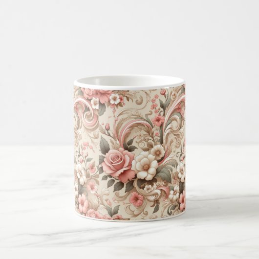  Roos Tuin Scrollwork Koffiemok (Center)