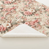  Roos Tuin Scrollwork Sherpa Deken (3/4)