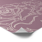 Roos Tuin - Specialistische wandkunst - Violet - Poster (Hoek)