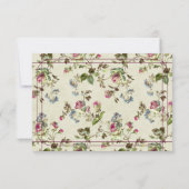 Roos  Tuin Trouwen RSVP Kaart (Achterkant)