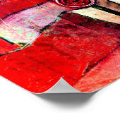 Roos tuin van Paul Klee, beroemde kleurrijke abstr Poster (Hoek)