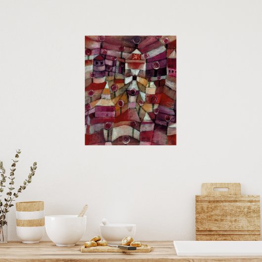 Roos Tuin van Paul Klee Poster (Keuken)