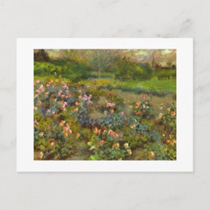 Roos Tuin van Renoir, prachtige impressionistische Briefkaart