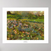 Roos Tuin van Renoir, prachtige impressionistische Poster (Voorkant)