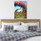 Roos Tuinbogen van Elizabeth Park Canvas Print (Insitu (Slaapkamer))
