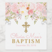 Roos Tuinbont Wijnfleslabels Wijn Etiket (Enkel label)