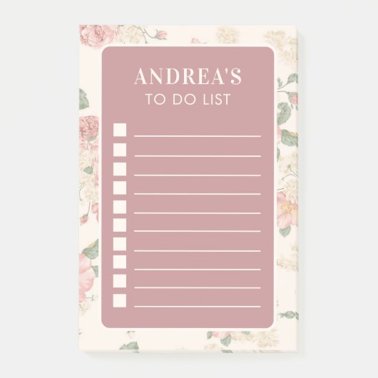 Roos tuinbouillon Post-it® Notes (Voorkant)