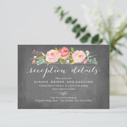 Roos tuinbouwkaart informatiekaartje (Staand voorkant)