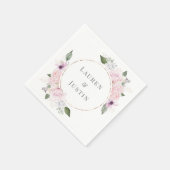 Roos Tuinbouwmonogram Napkin Servet (Hoek)