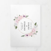 roos tuinelegant drix - huwelijksuitnodiging drieluik uitnodiging (Cover)