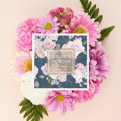 roos tuinelegant floreel vierkant visitekaartje