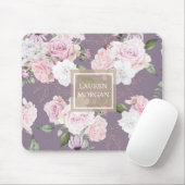 roos tuinelegant flormonogram muismat (Met muis)