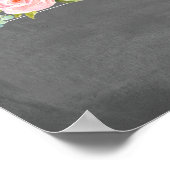 Roos Tuinkarton — Blank bord Poster (Hoek)