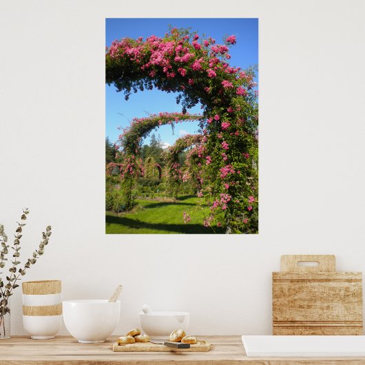 Roos Tuinkerken van Elizabeth Park Poster (Keuken)