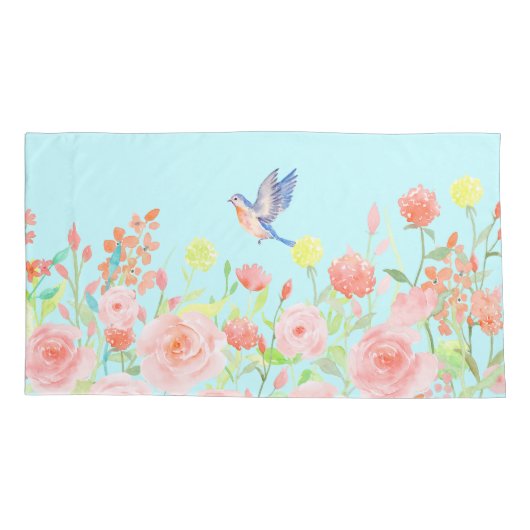 roos tuinkloofkap omkeerbare kleur 2 kussensloop (Achterkant)