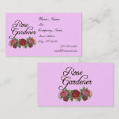 Roos Tuinman Custom Visitekaartje Roze (Voorkant / Achterkant)