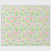 Roos tuinpakpapier cadeaupapier (Vlak)