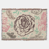  Roos Tuinpatroon Deken (Voorkant)
