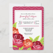 Roos Tuinuitnodiging Kaart (Voorkant)