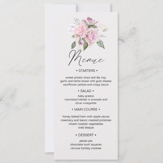 Roos Tuinvogel Wuwelijk Binnendrukken Uitnodiging (Voorkant)