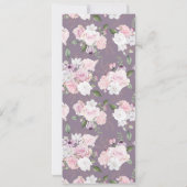 Roos Tuinvogel Wuwelijk Binnendrukken Uitnodiging (Achterkant)