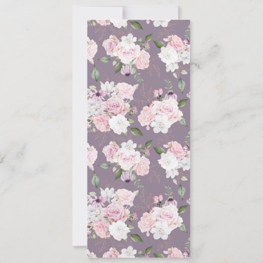 Roos Tuinvogel Wuwelijk Binnendrukken Uitnodiging (Achterkant)