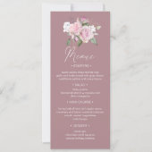 Roos Tuinvogel Wuwelijk Binnendrukken Uitnodiging (Voorkant)