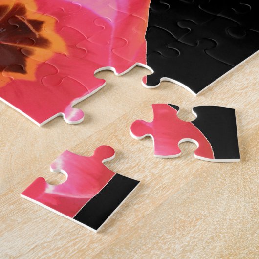 Roos Tulpen Puzzel (Zijkant)