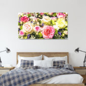 Roos Twee Canvas Afdruk (Insitu (Slaapkamer))