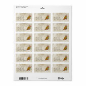 Roos Uil Whitewash Floral label (Full Sheet)